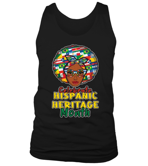 Afro Celebrate Hispanic National Hispanic Heritage Tank Top Unisex