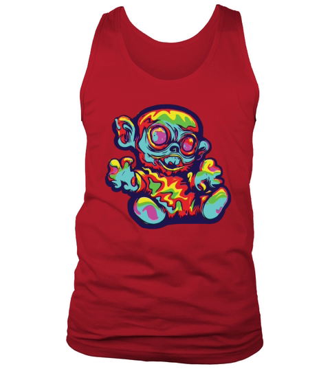 Horror Scary Bear Halloween Vampy Bear Tank Top Unisex