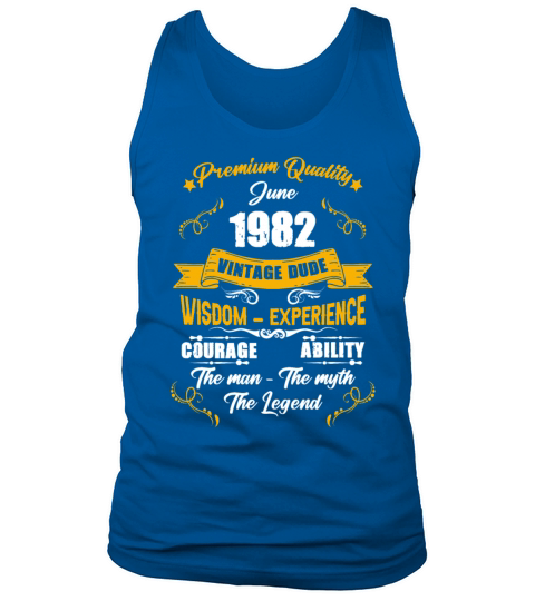 June 1969 Vintage Birthday Present Tank Top Unisex