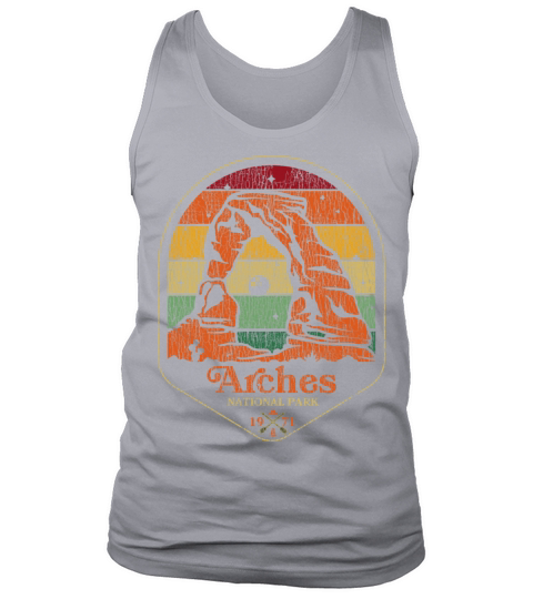 Retro Vintage Arches National Park Utah Tank Top Unisex