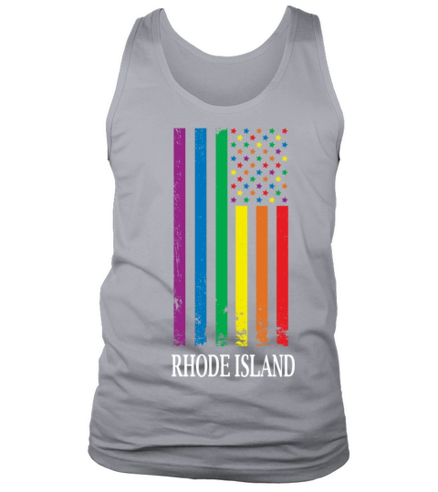 Rhode Island Pride Month Pride Flag LGBT Community Tank Top Unisex