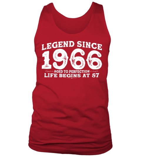 Vintage 1966 Shirt for Men Women 57 Year Old 57th Tank Top Unisex