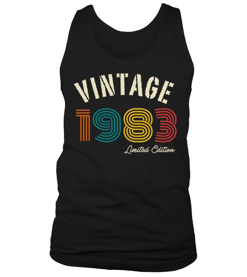Vintage 1983 40th Birthday Tank Top Unisex