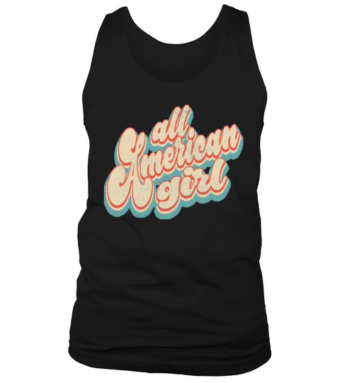 Vintage Classic All American Girl Patriotic 4th of Tank Top Unisex