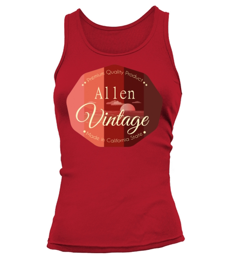 Allen First Name Vintage Design Tank top Woman