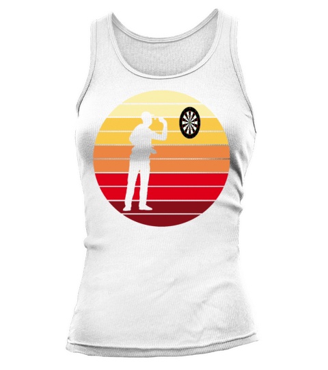 Darts Dart Player Dart-Throwing Retro Vintage Gift Tank top Woman