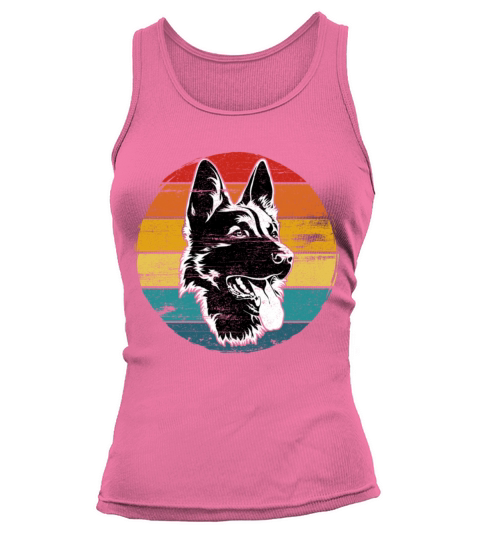 German Shepherd Lovers Vintage Mom Dad Dog Pet Tank top Woman
