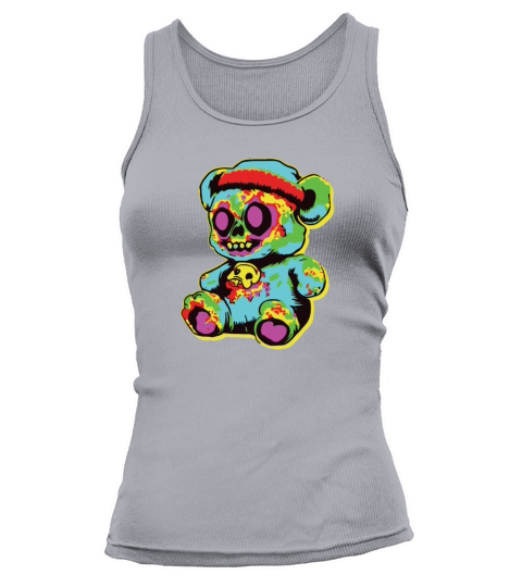 Horror Scary Bear Halloween Creepy Cuddles Tank top Woman