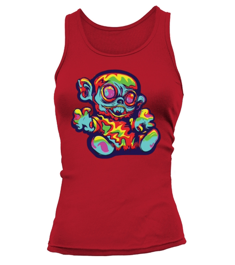 Horror Scary Bear Halloween Vampy Bear Tank top Woman