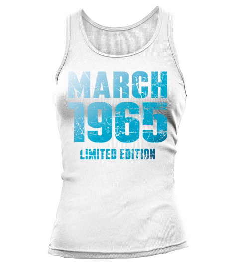 March 1965 Limited Edition Birthday Present Tank top Woman