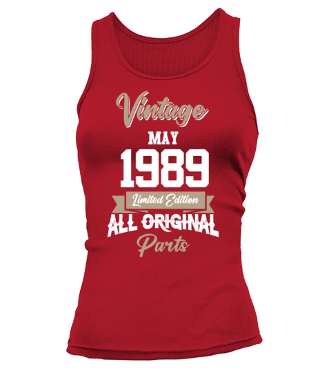 May 1989 Vintage Birthday Present Tank top Woman