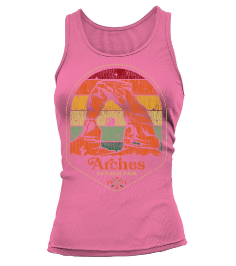 Retro Vintage Arches National Park Utah Tank top Woman