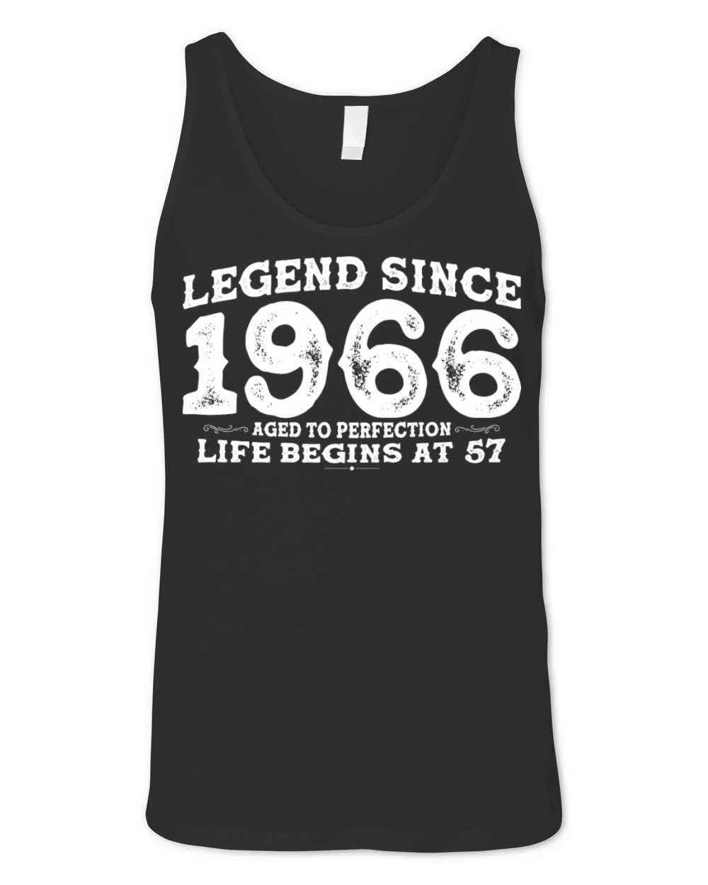 Vintage 1966 Shirt for Men Women 57 Year Old 57th Unisex Jersey Tank