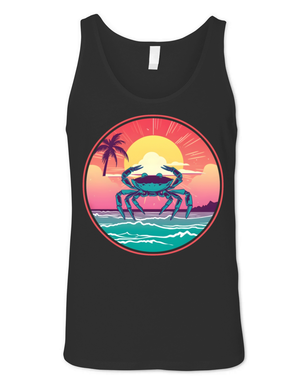 Vintage Crab Lovers Unisex Jersey Tank
