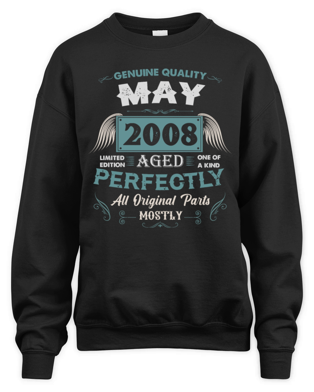 May 2008 Vintage Birthday Present Unisex Premium Crewneck Sweatshirt