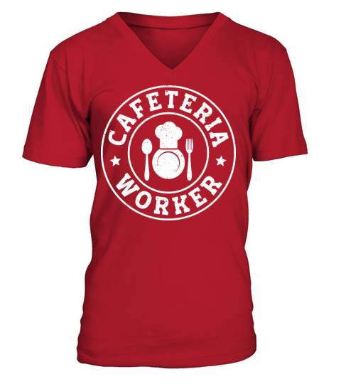 Cafeteria Worker Grunge Vintage Cafeteria Worker V-Neck T-shirt
