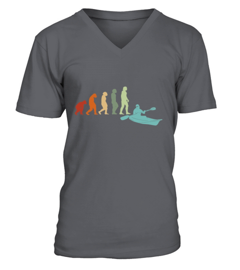 KAYAKS Canoes RAFTING Vintage KAYAKER Kayaking V-Neck T-shirt