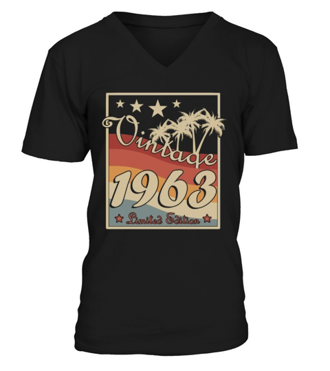 Vintage 1963 retro style V-Neck T-shirt