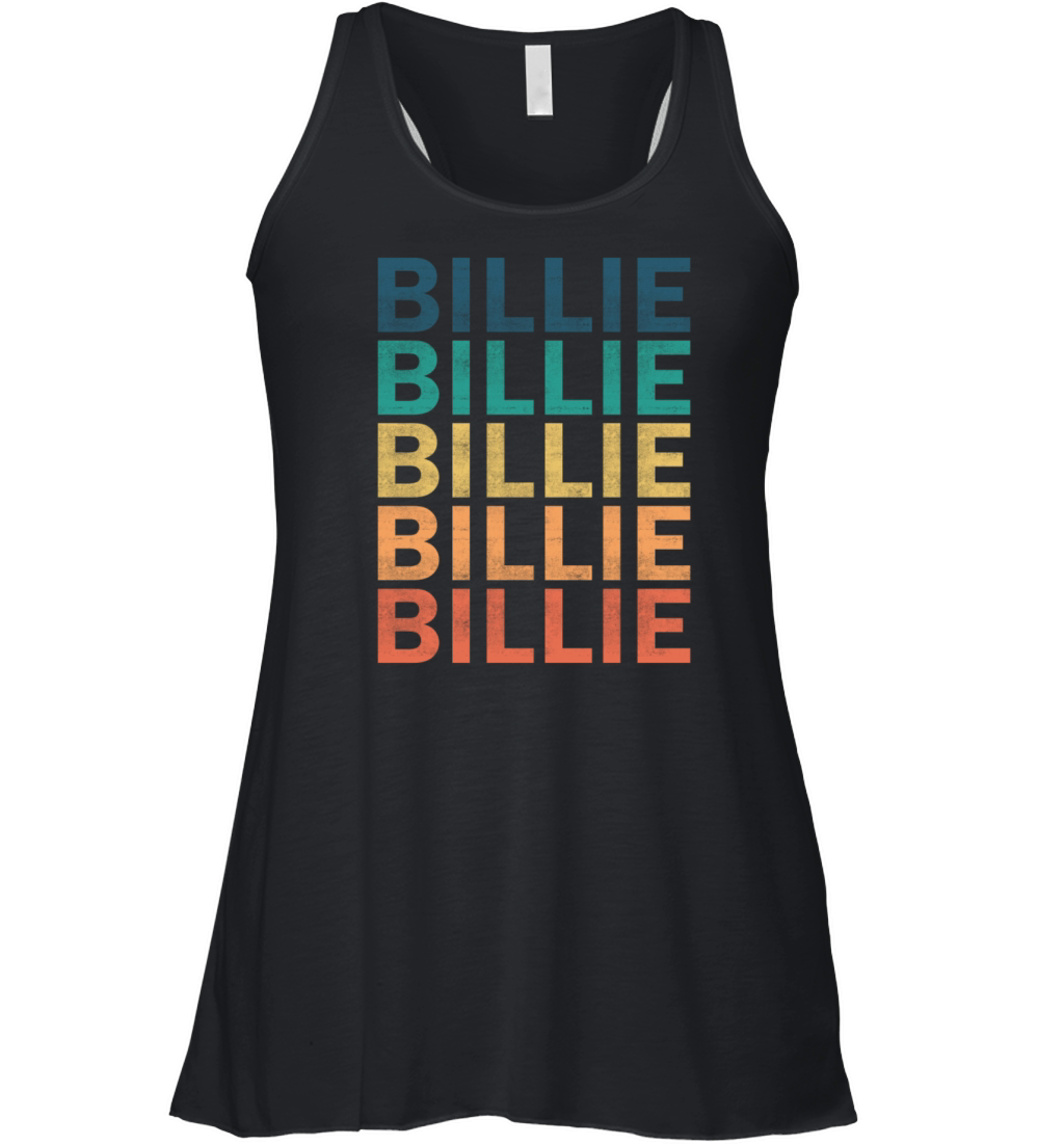 Billie Name T Shirt - Billie Vintage Retro Name Gi Women's Flowy Tank Top