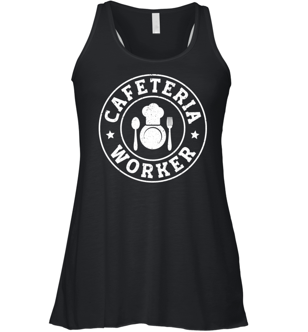 Cafeteria Worker Grunge Vintage Cafeteria Worker Women's Flowy Tank Top