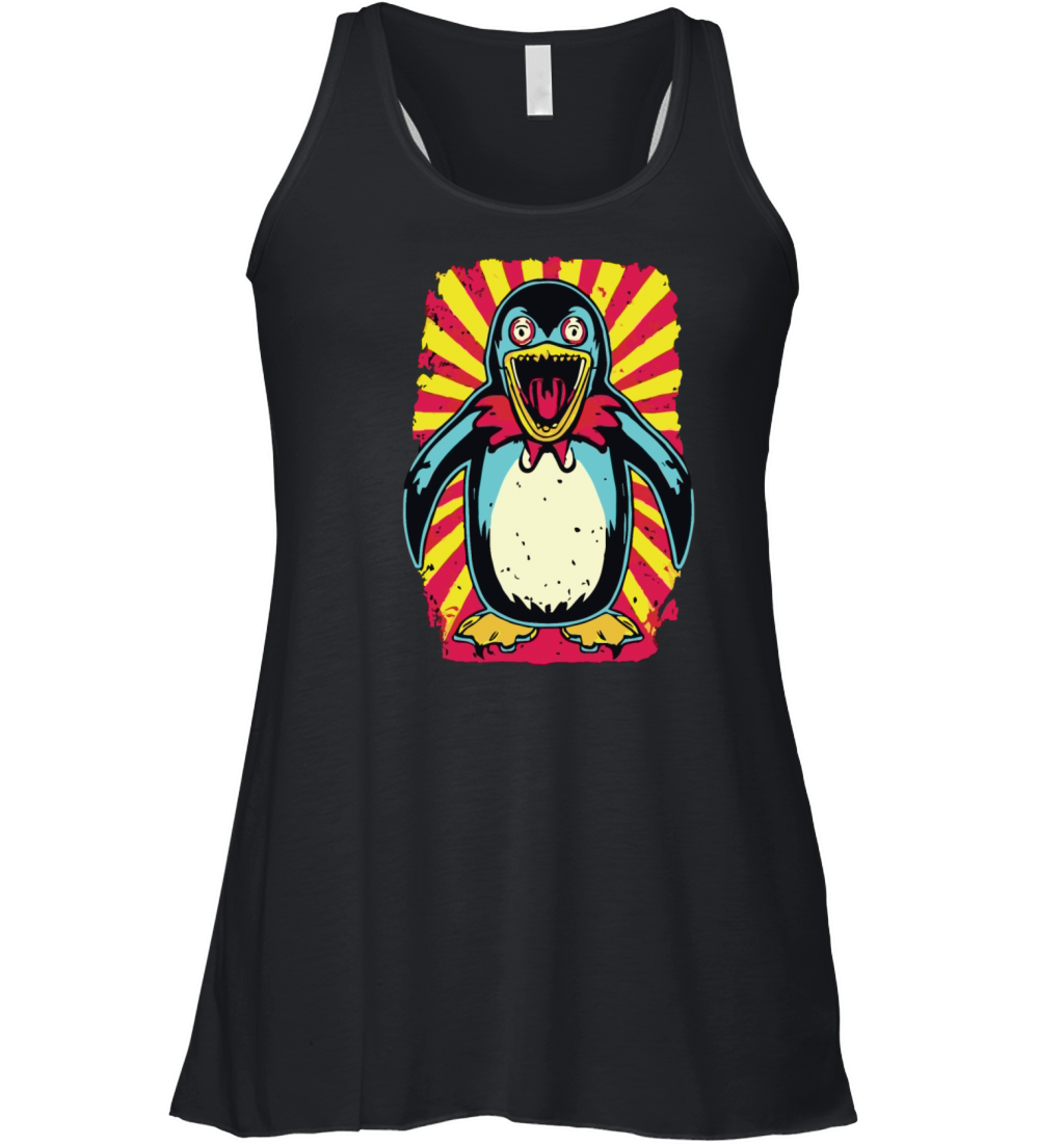 Horror Scary Zombie penguin Women's Flowy Tank Top