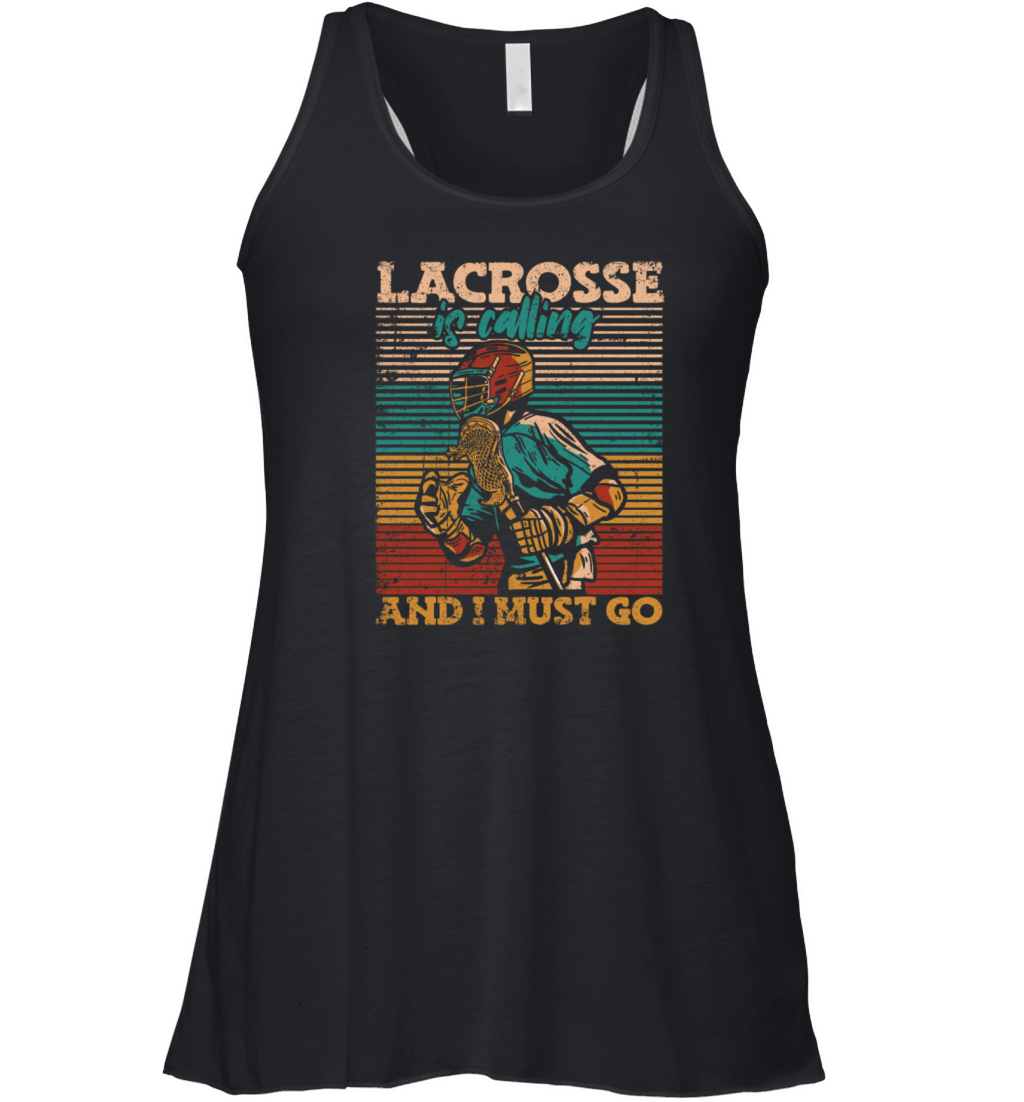 Lacrosse Is Calling And I Must Go Fan Mom Goalie Women's Flowy Tank Top
