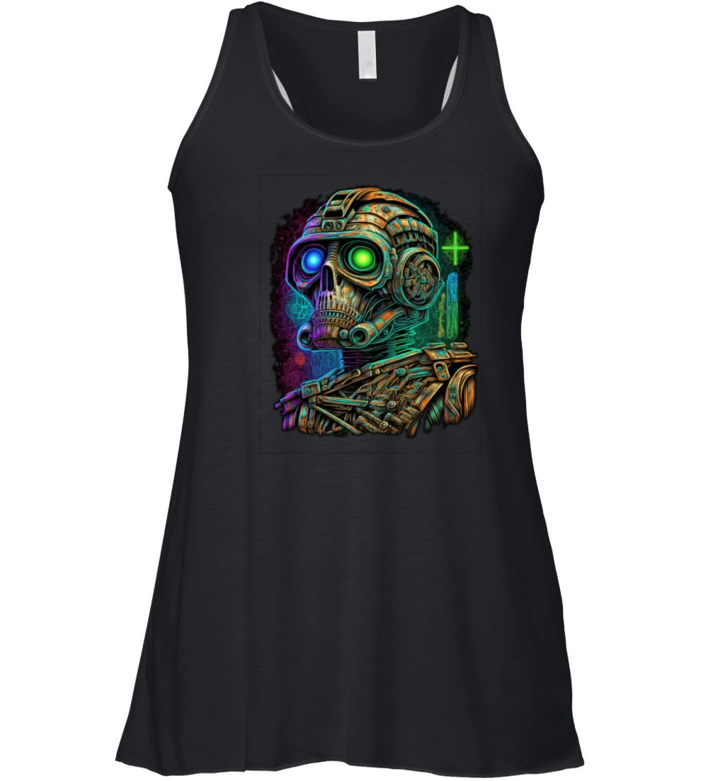 vintage robot Women's Flowy Tank Top