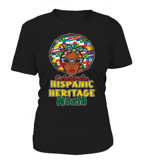 Afro Celebrate Hispanic National Hispanic Heritage Women's T-Shirt