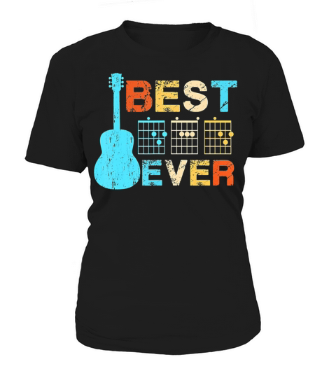 Best Dad Ever Guitar Chords Vintage Women's T-Shirt