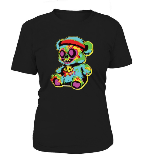 Horror Scary Bear Halloween Creepy Cuddles Women's T-Shirt