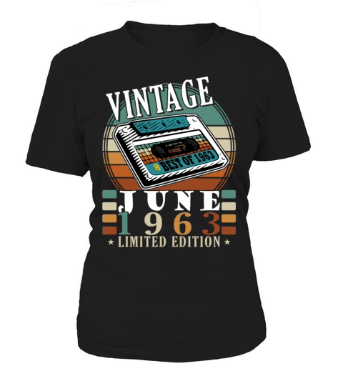 June 1963 vintage birthday gift 60 years Women's T-Shirt