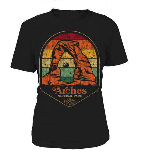 Retro Vintage Arches National Park Utah Women's T-Shirt