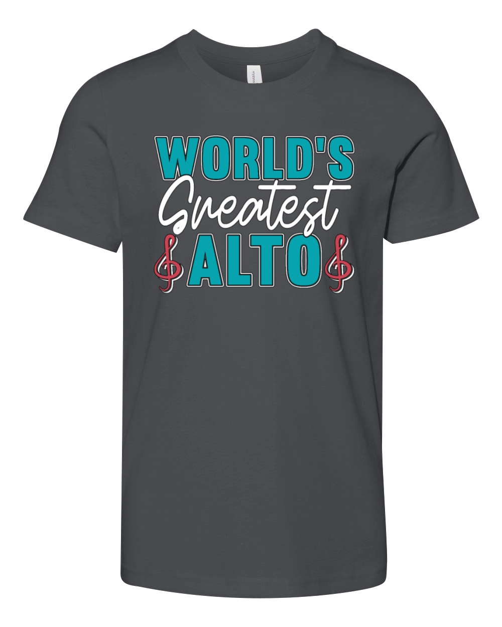 Musical Theatre Worlds Greatest Alto Loves Drama Youth Unisex Jersey Tee