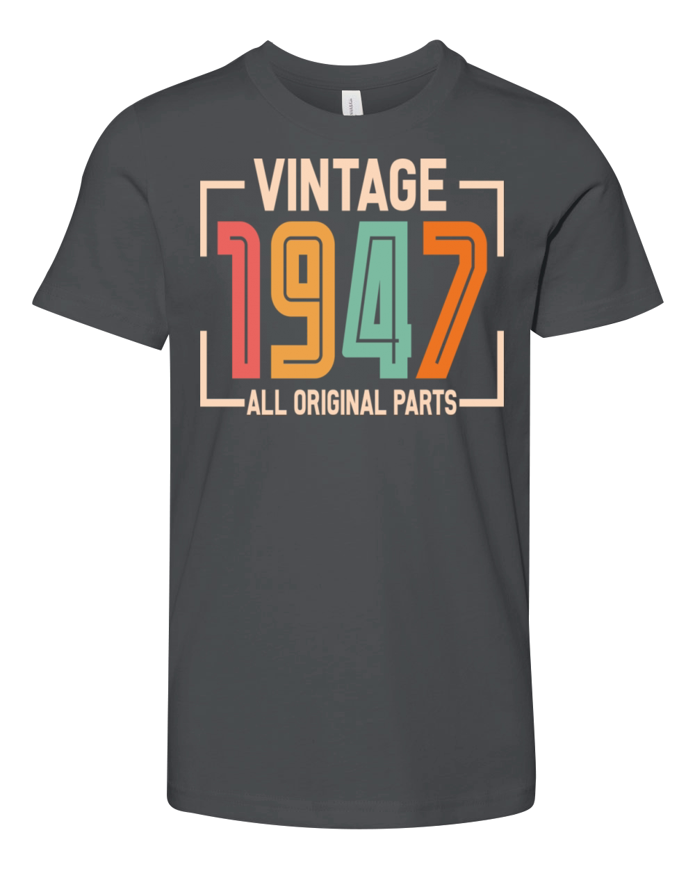 Vintage 1947 All Original Parts Youth Unisex Jersey Tee