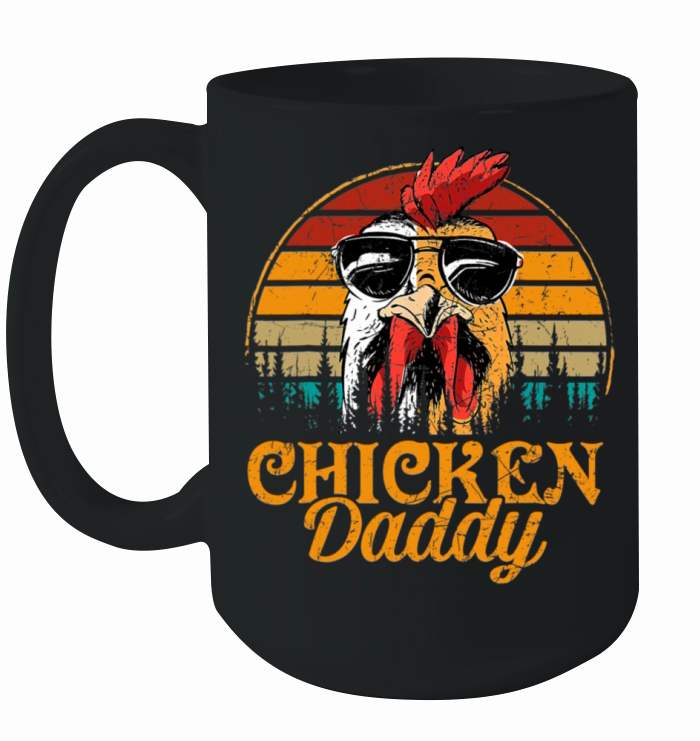 Chicken Daddy Vintage Fathers Day Funny Ceramic Mug