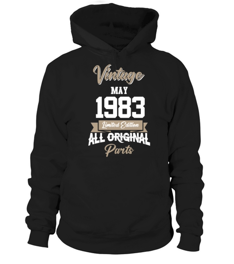 May 1983 Vintage Birthday Present Hoodie Unisex