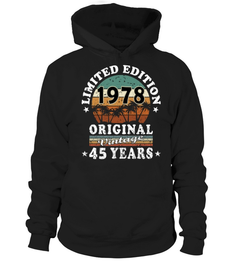Original May vintage 1978 45th birthday gift Hoodie Unisex