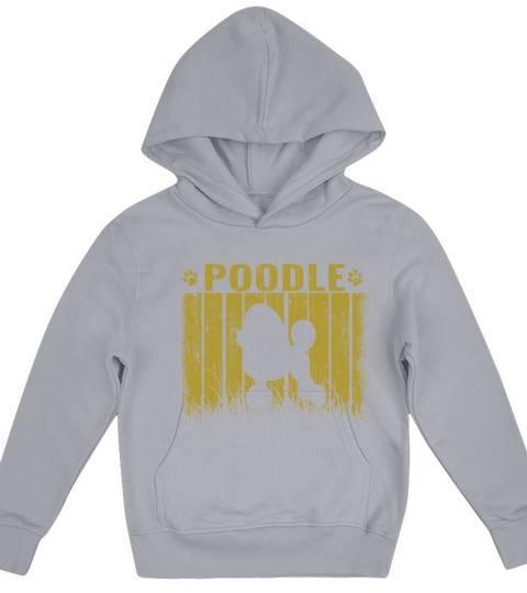 Retro Poodle Dog Vintage Gifts Kids Hoodie