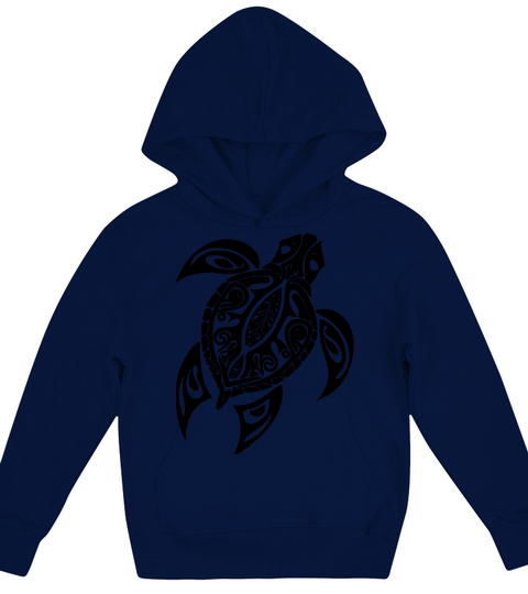 Vintage Abstract Tattoo Turtle Kids Hoodie
