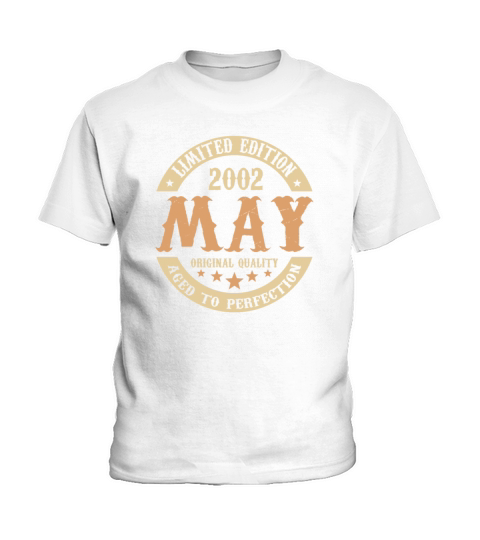 May 2002 Vintage Birthday Present Kids T-Shirt
