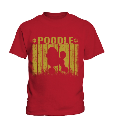 Retro Poodle Dog Vintage Gifts Kids T-Shirt