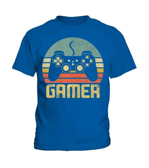 Vintage Retro Gamer Video Game Player Kids T-Shirt