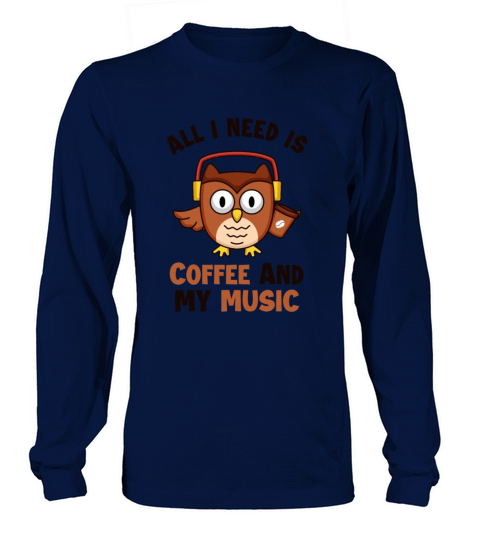 Coffee and my Music Queen Latte Art Barista Coffee Long sleeved Unisex