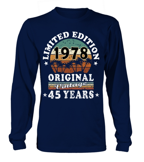 Original May vintage 1978 45th birthday gift Long sleeved Unisex