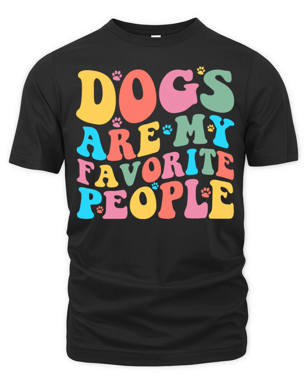 dogs are my favorite people Organic Unisex T-shirt
