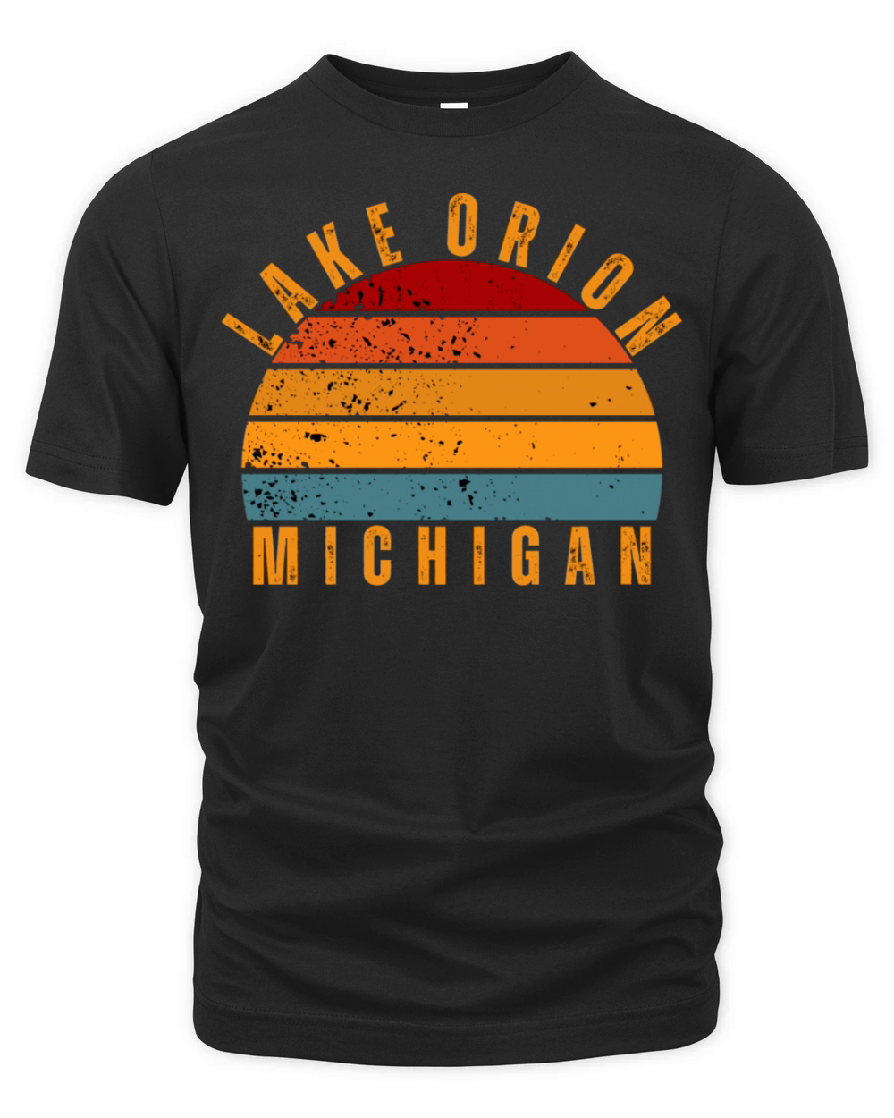Lake Orion Michigan Vintage Retro Organic Unisex T-shirt