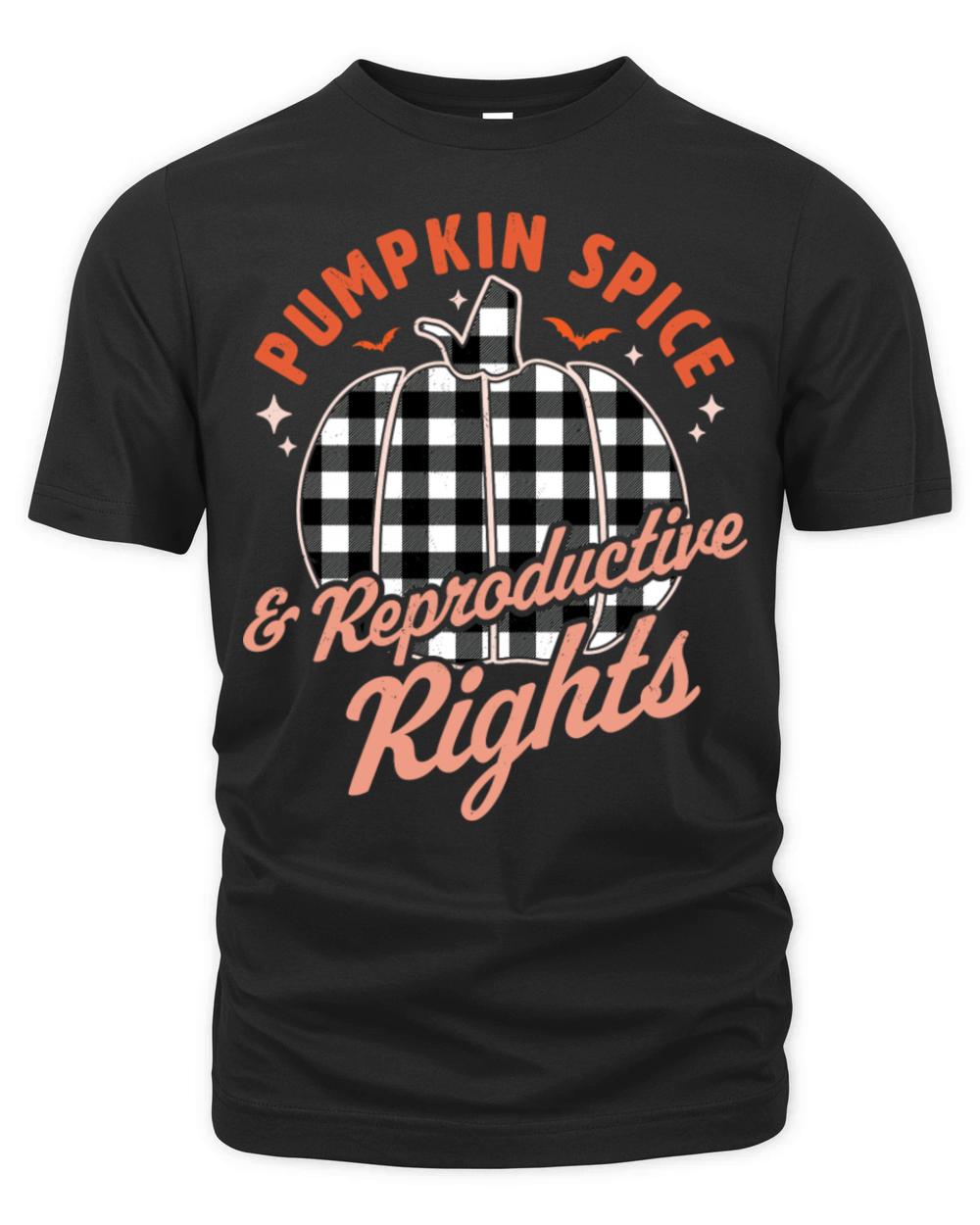Pumpkin Spice And Reproductive Rights Halloween Organic Unisex T-shirt