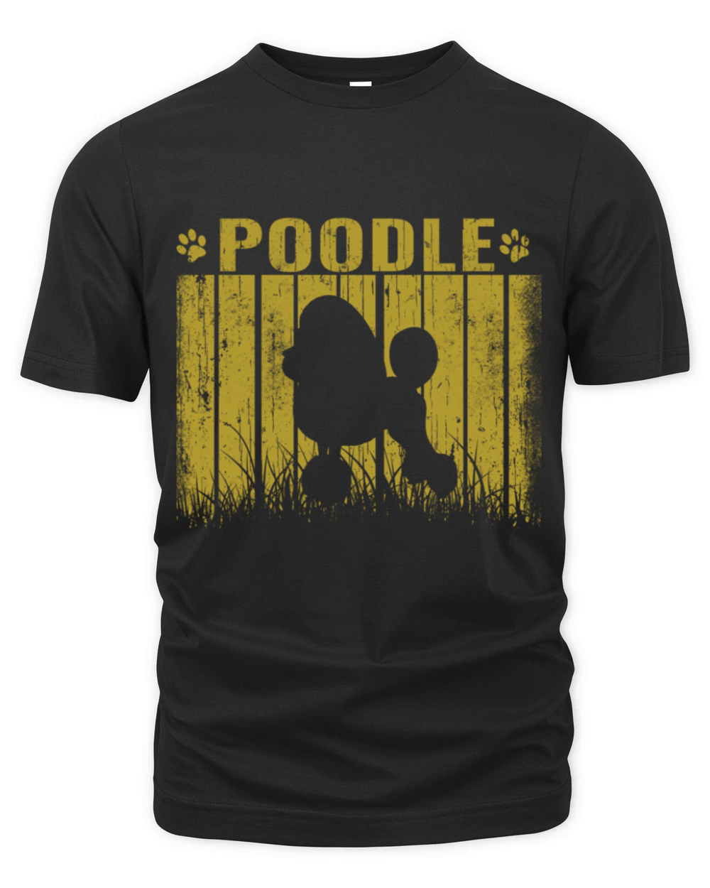 Retro Poodle Dog Vintage Gifts Organic Unisex T-shirt
