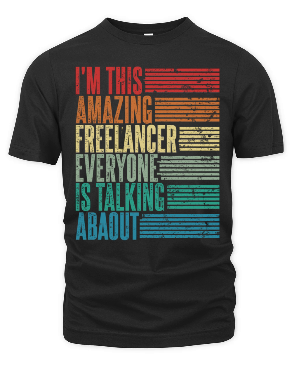 Vintage Freelancer Profession Gift Retro Organic Unisex T-shirt