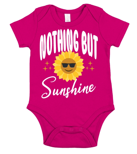 Nothing But SUNSHINE Summer positivity Be Nice Sun Short Sleeve Baby One-Piece